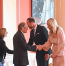 14. juni: Kronprinsparet holder mottakelse for norske honorære konsuler på Det kongelige slott. Foto: Sven Gj. Gjeruldsen, Det kongelige hoff